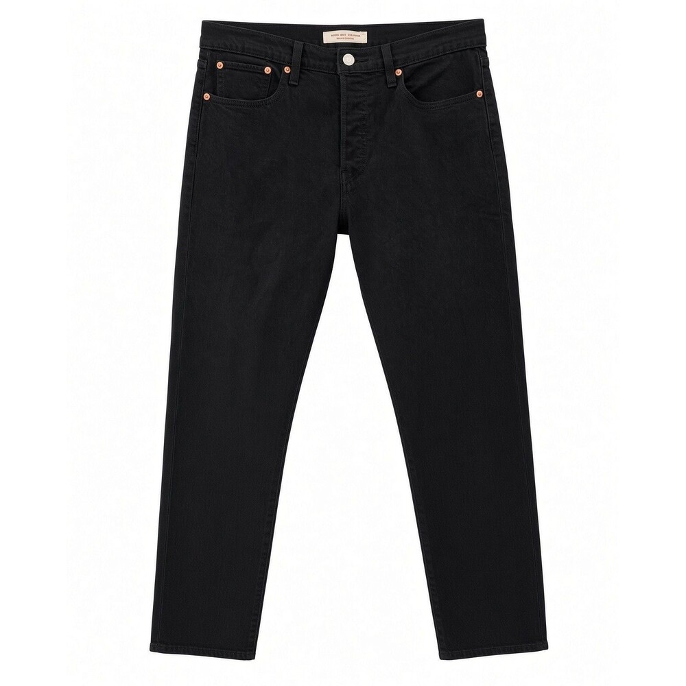 Levi's Wedgie Jeans Straight High Rise Stretch Premium Denim Womens 31x28 Black